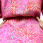 Midi wrap dress PAOLA * Hand-painted fabric * Puffy sleeves
